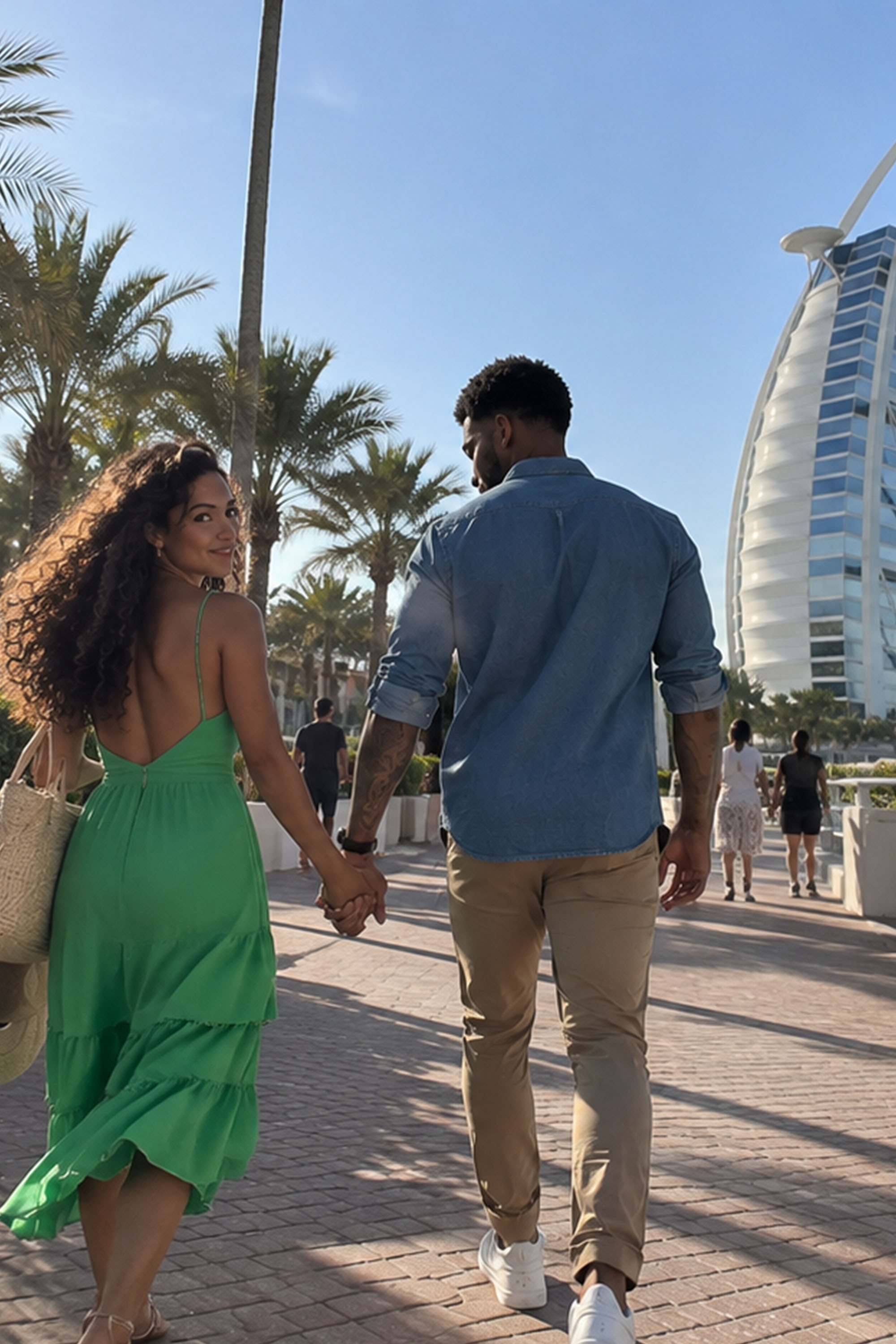 Pôr do sol no Burj Al Arab