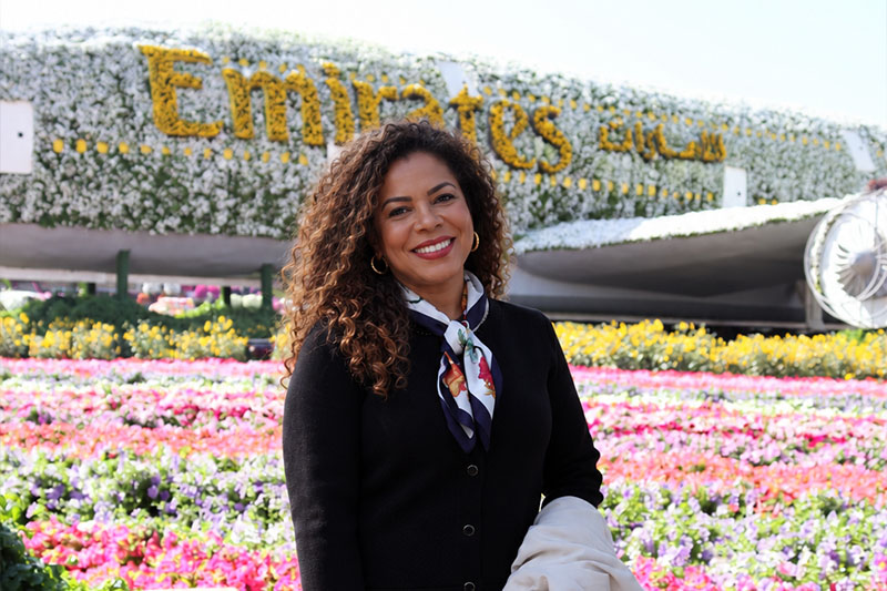 Jardins floridos do Dubai Miracle Garden